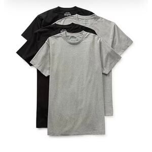 Stafford Dry + Cool Breathable Mesh Mens 4 Pack Crew Neck T-Shirt SZ MT